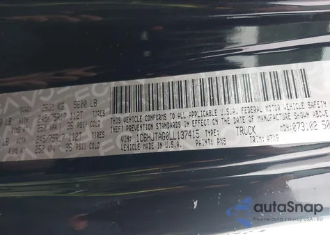 2020 Jeep Gladiator Sport S 4X4 z USA, uszkodzony, nr VIN 1C6HJTAG0LL137415